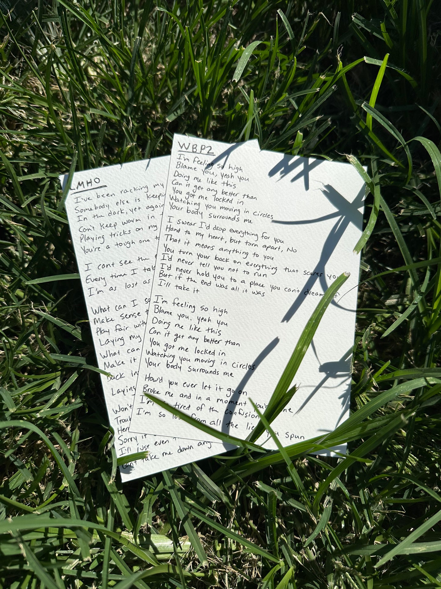 Handwritten & Signed Lyric Sheet Bundles